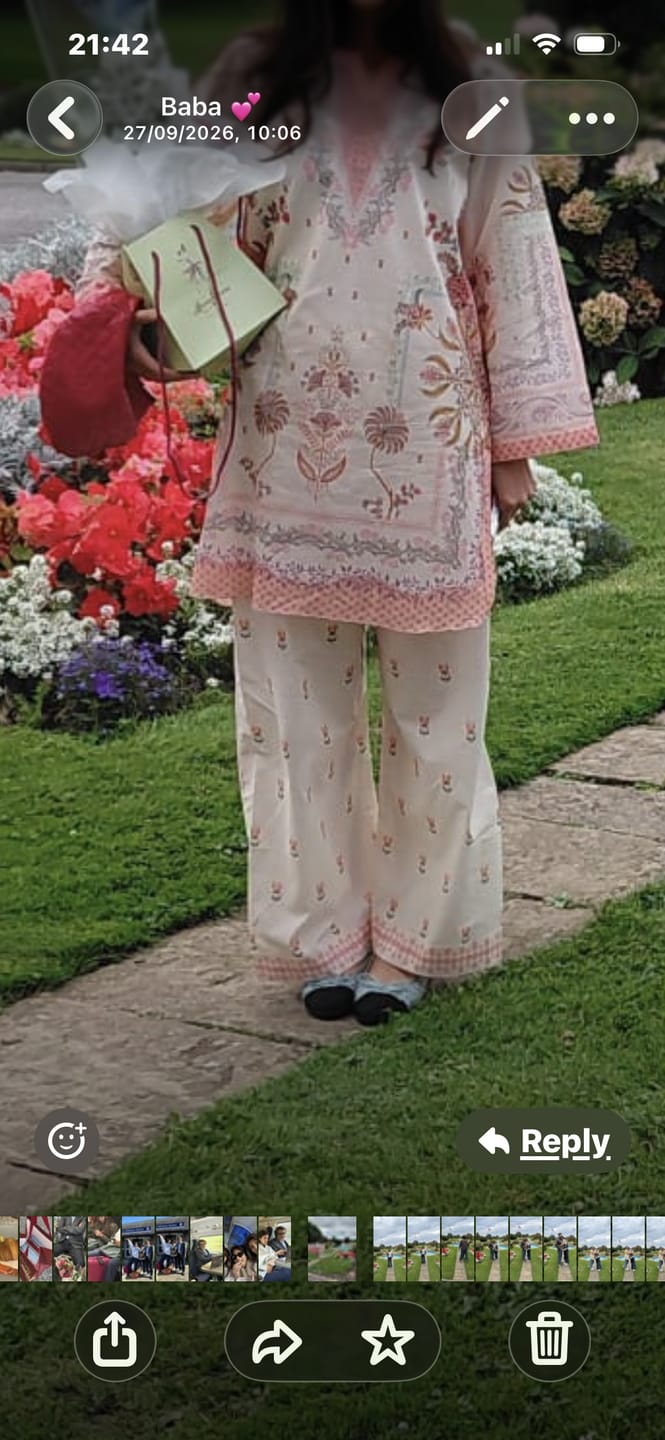 Customer photo review of AB-403 - AFSANAH BASIC PRINT 2 PIECE SUIT