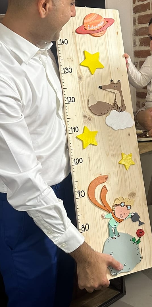 Customer photo review of METRO CRESCITA - Decorazione personalizzabile, colorata e divertente per la cameretta dei bimbi