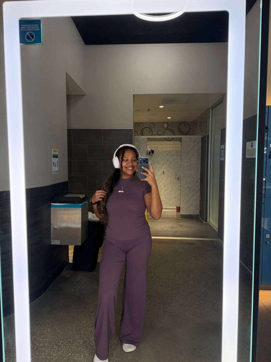 Customer photo review of Soft Plum Daily Motion Tee