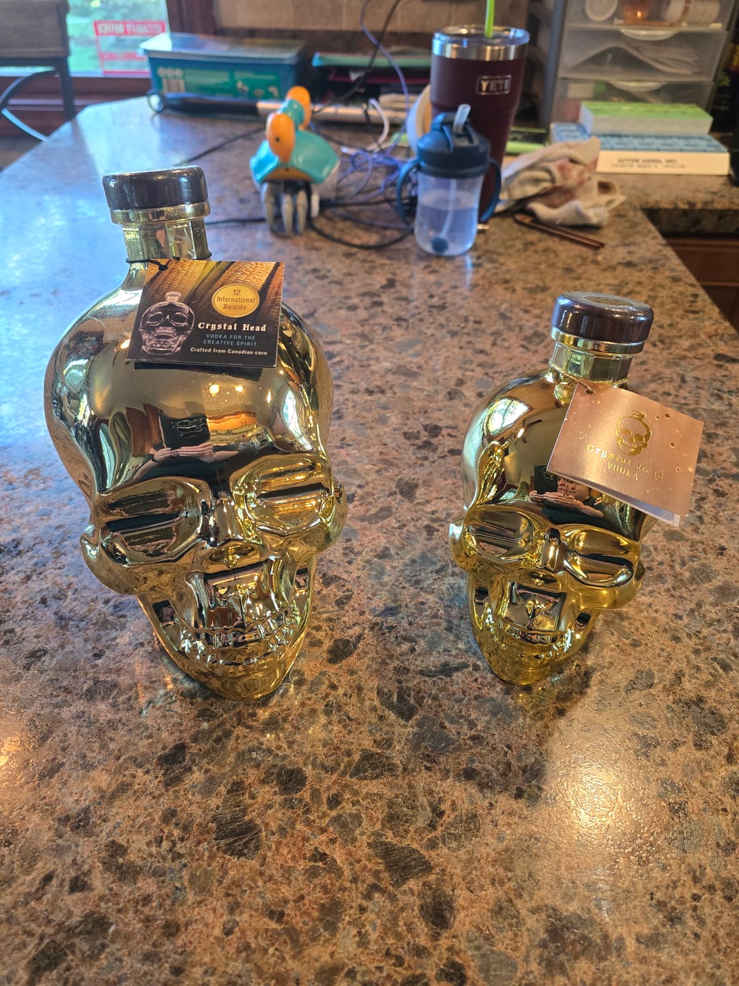 Customer photo review of Crystal Head Gold Edition Vodka (2026 Limited Edition)