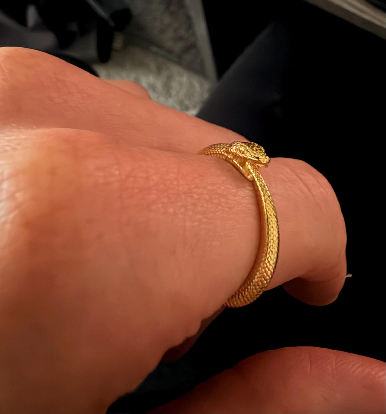 Customer photo review of Viper Ouroboros Ring