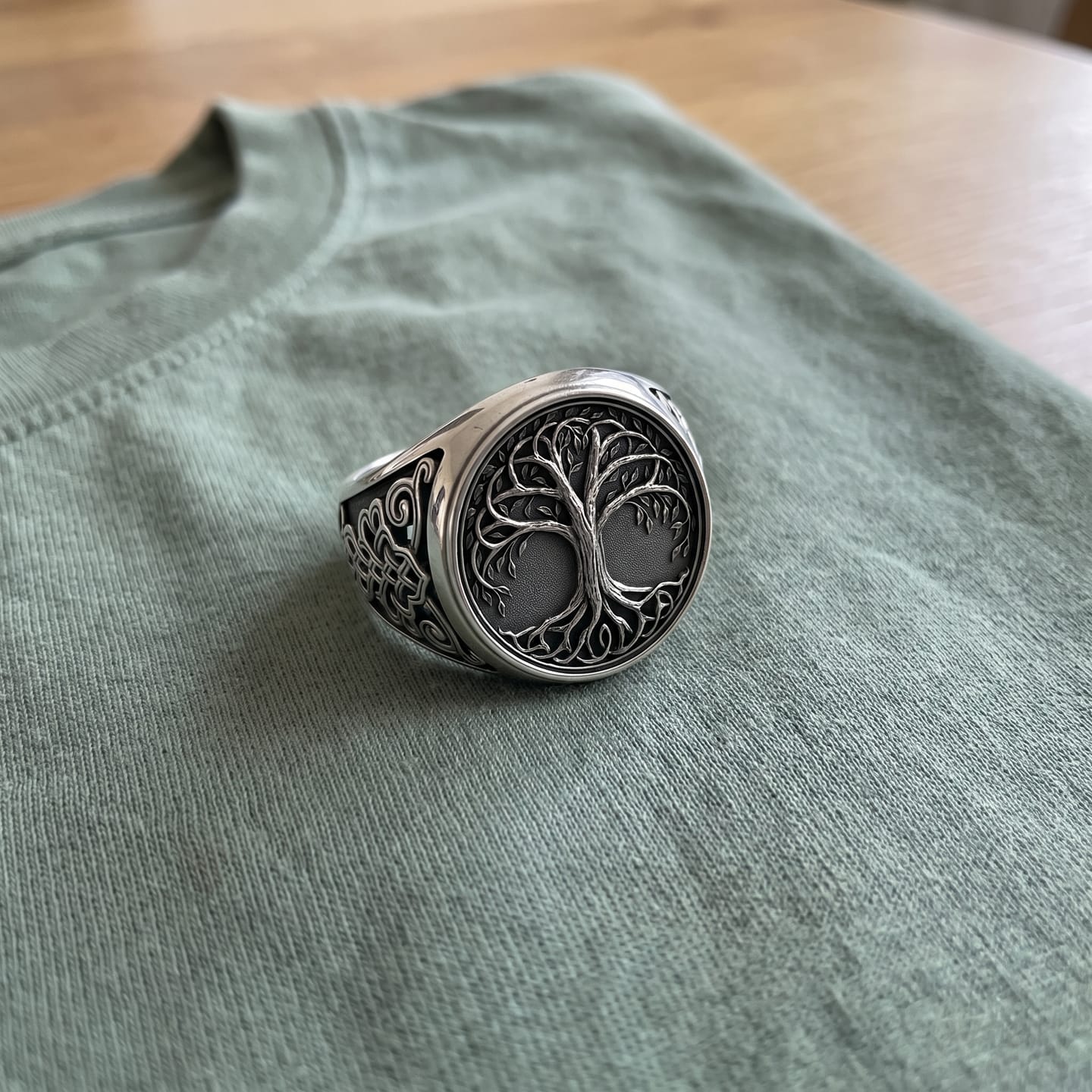 Customer photo review of Norse Yggdrasil Ring