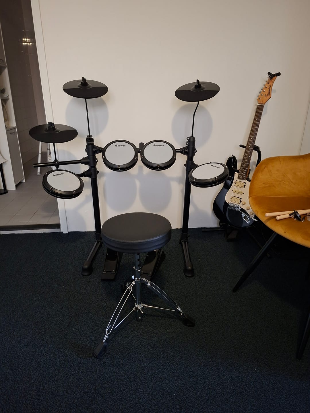 Customer photo review of Donner DED-80 Beginner Electronic Drum Kit