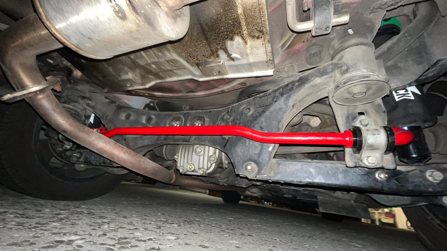 Customer photo review of Swaybar Rear for 2008-2021 WRX, STI, BRZ, FR-S, 86, GR86, Forester, Legacy, Crosstrek