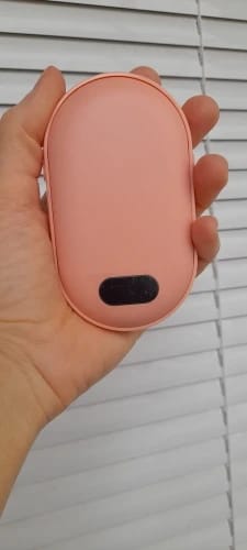Customer photo review of Rechargeable Hand Warmer, Heats Both Sides