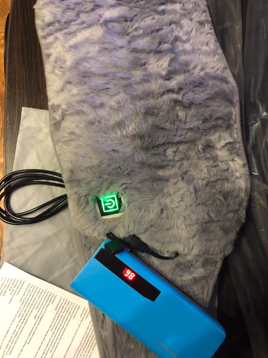 Customer photo review of Heated Waist Belt for Belly and Back