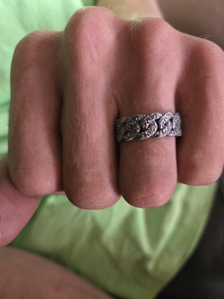 Customer photo review of Floral Cuban Ring