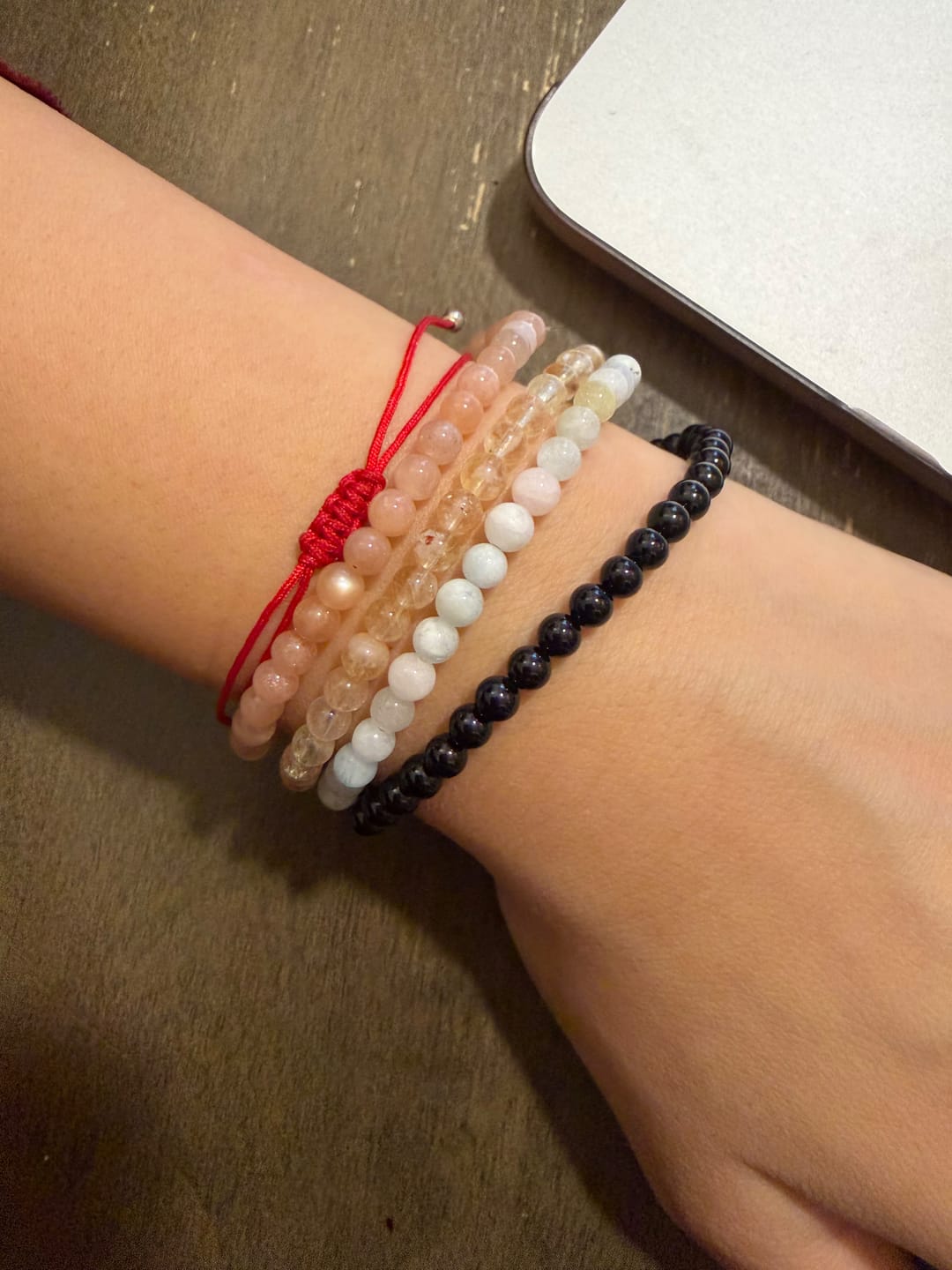 Customer photo review of Black Tourmaline Bracelet Mini