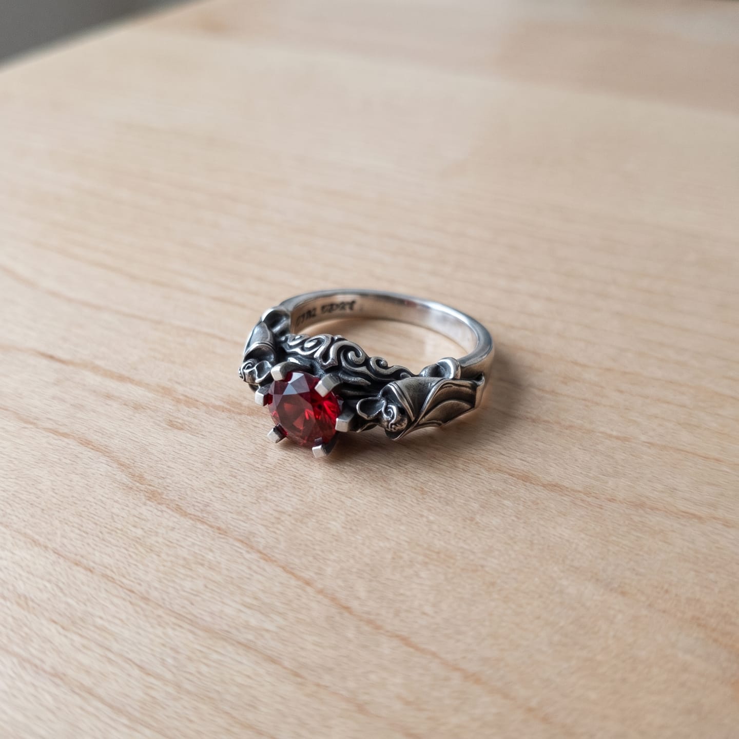 Customer photo review of Bat Engagement Ring