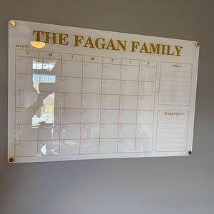 Customer photo review of Custom Two-List Calendar
