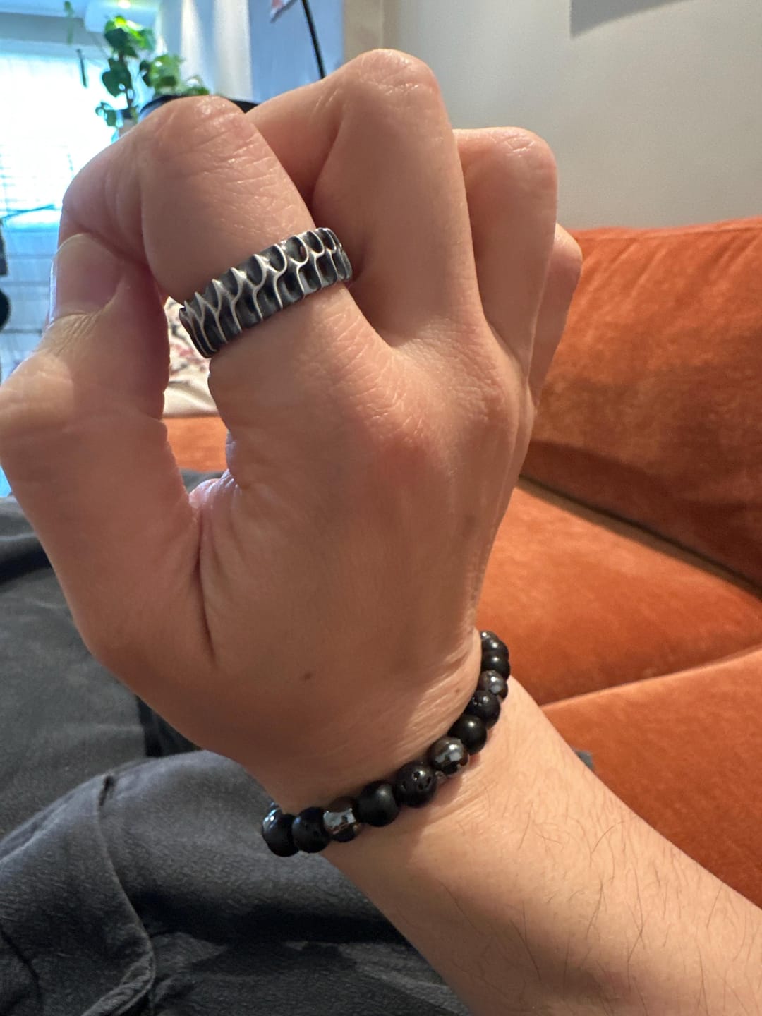 Customer photo review of Wave Pattern Ring
