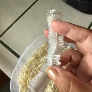 Customer photo review of Coperture Elastiche Monouso per Alimenti, 100 Pezzi Sicure