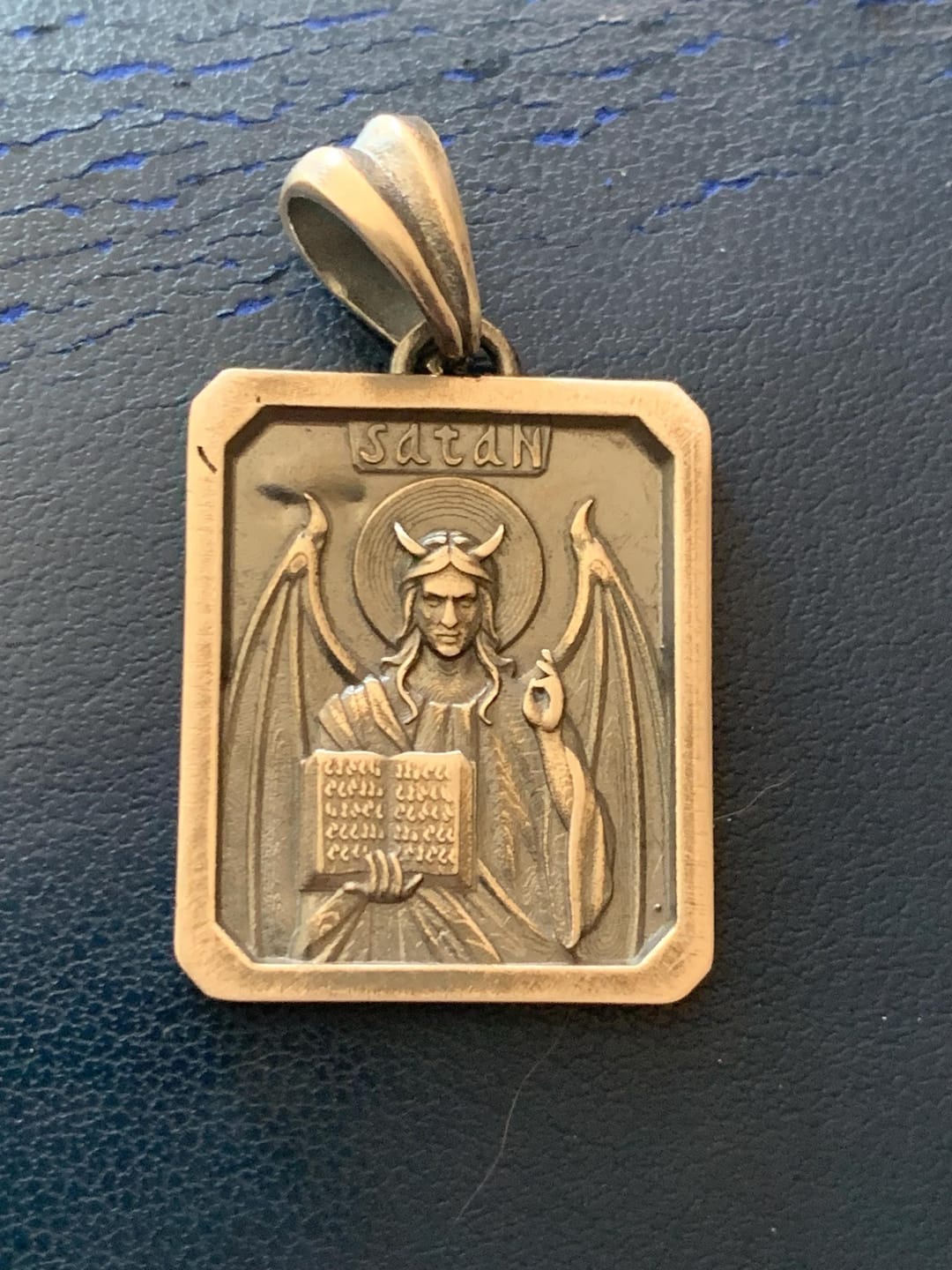 Customer photo review of Winged Satan Pendant