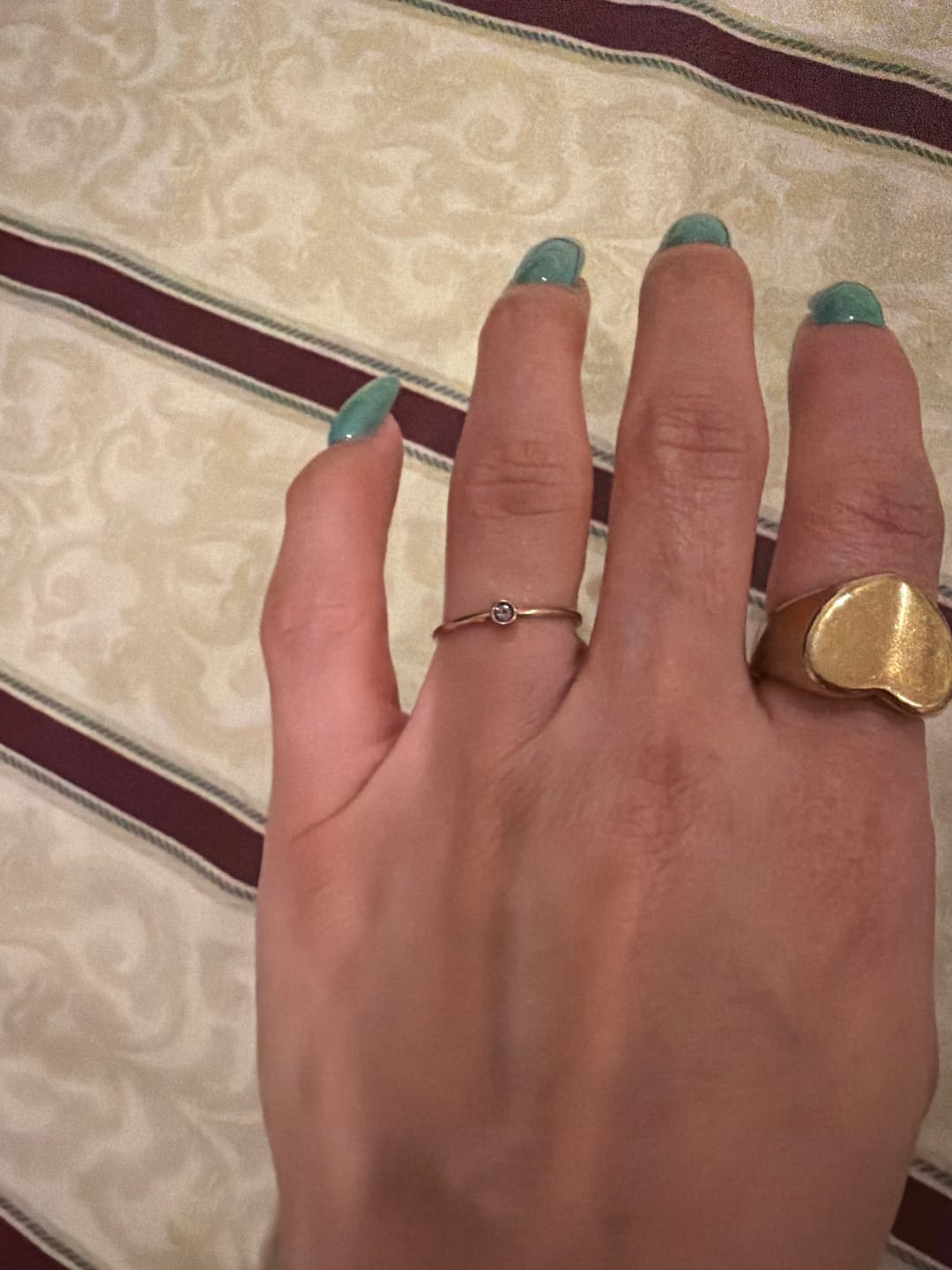 Customer photo review of Dainty Birthstone Ring (Bundle)