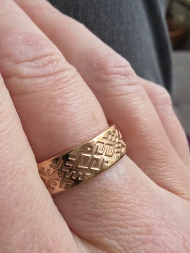 Customer photo review of Titāna gredzens "Zalkša josta"