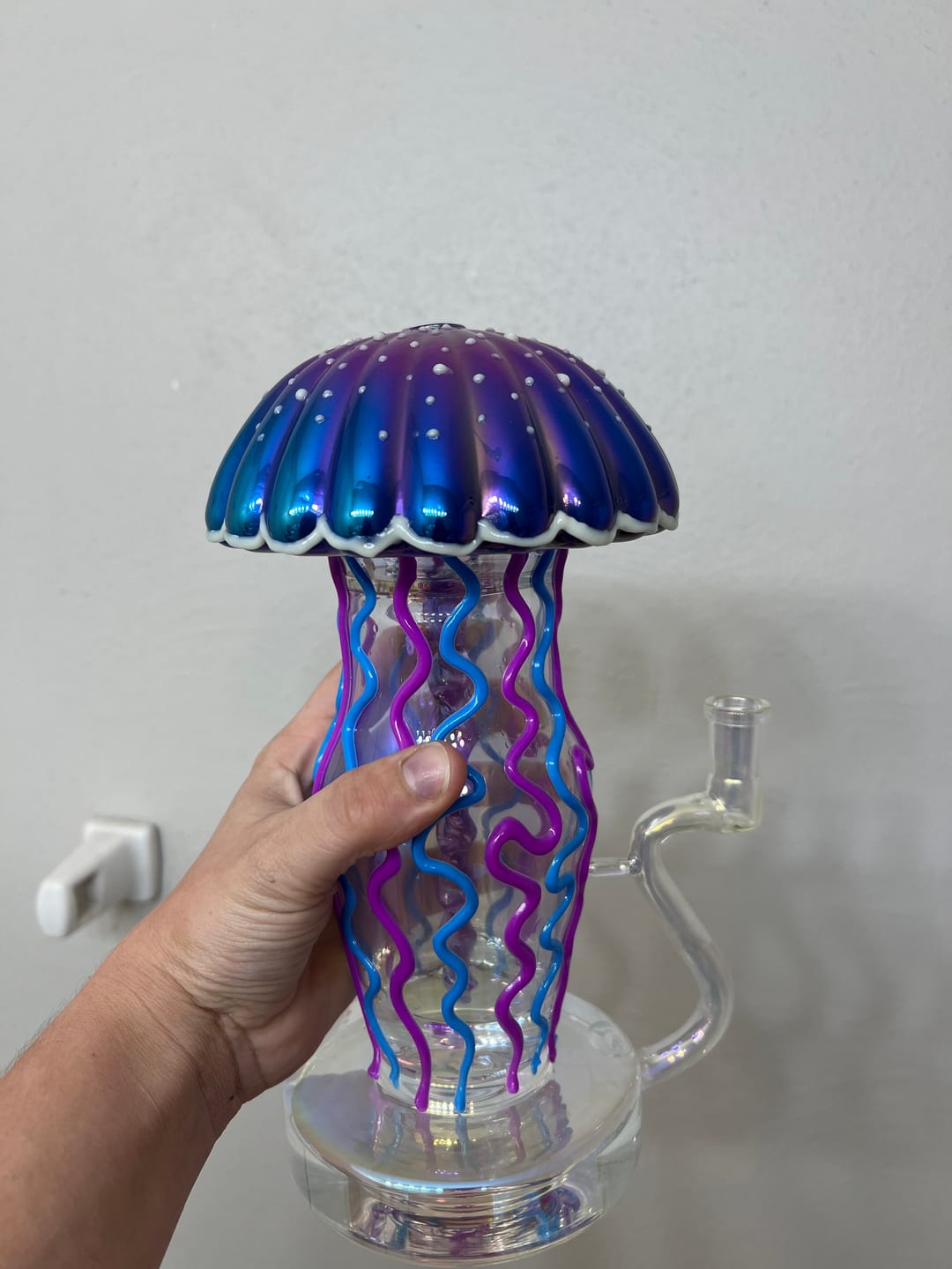 Customer photo review of IRIDESCENT JELLYFISH BONG