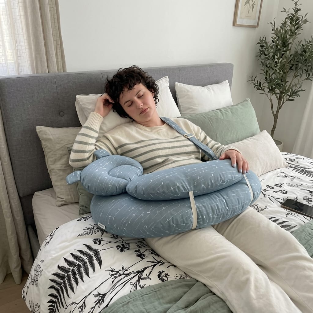Customer photo review of CozyWrap™ – Cojín de lactancia y descanso para bebé