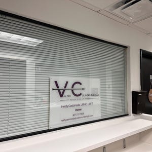 Customer photo review of Acrylic Business Logo Sign