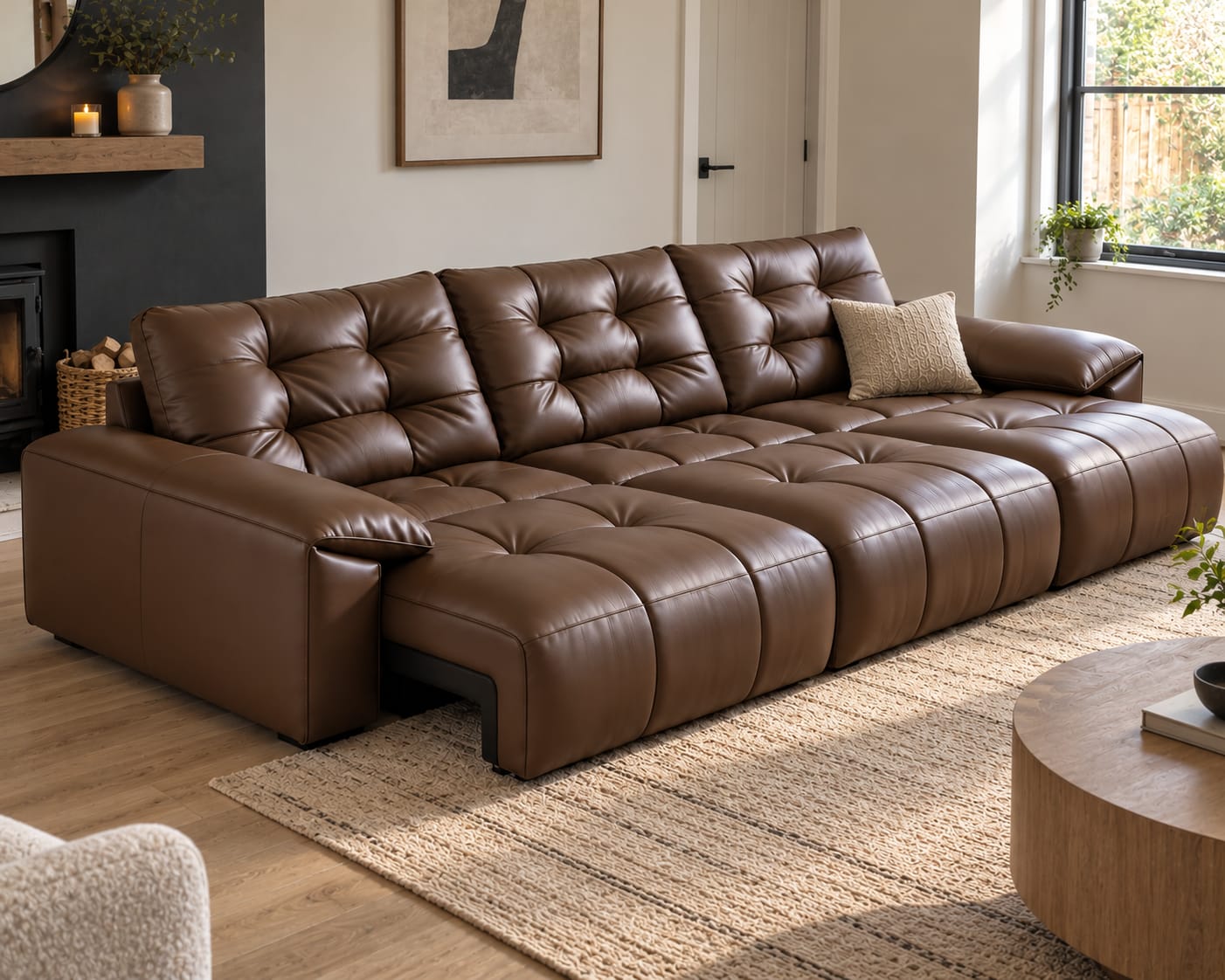 Customer photo review of Wrexford Recliner Sofa (White)