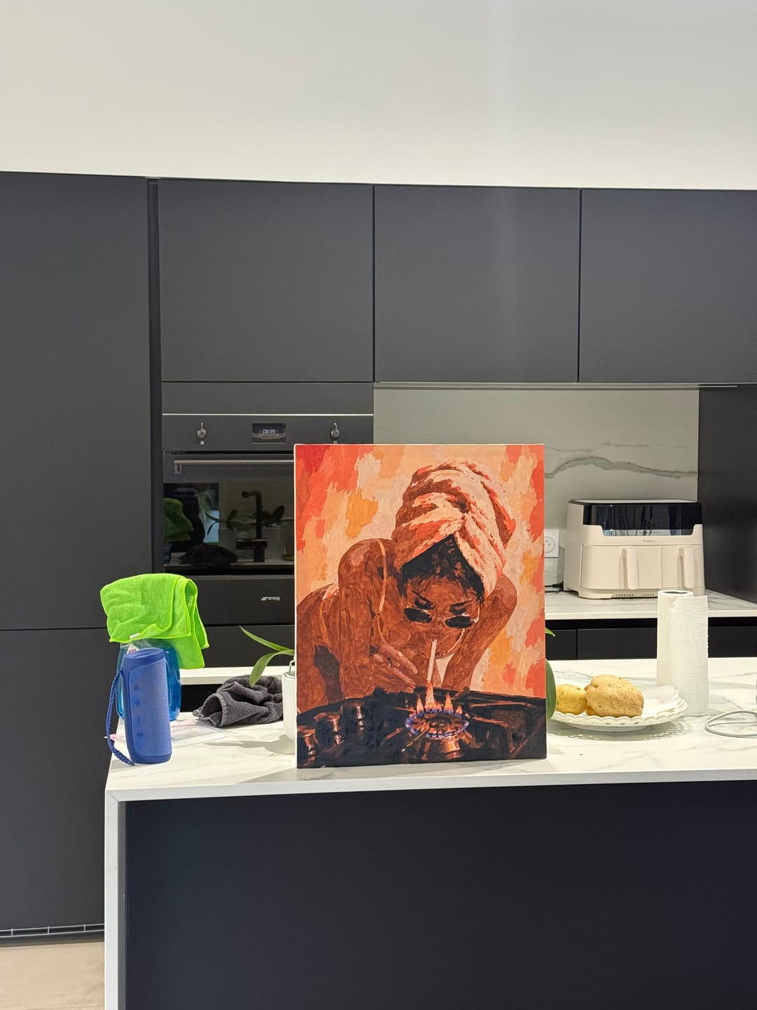 Customer photo review of Too Hot to Handle | Paint by Number