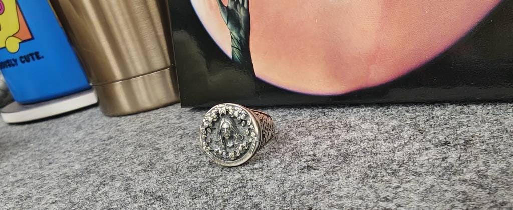 Customer photo review of Celtic Goddess Maiden Ring