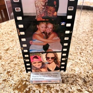 Customer photo review of Film Strip Photo Plaque