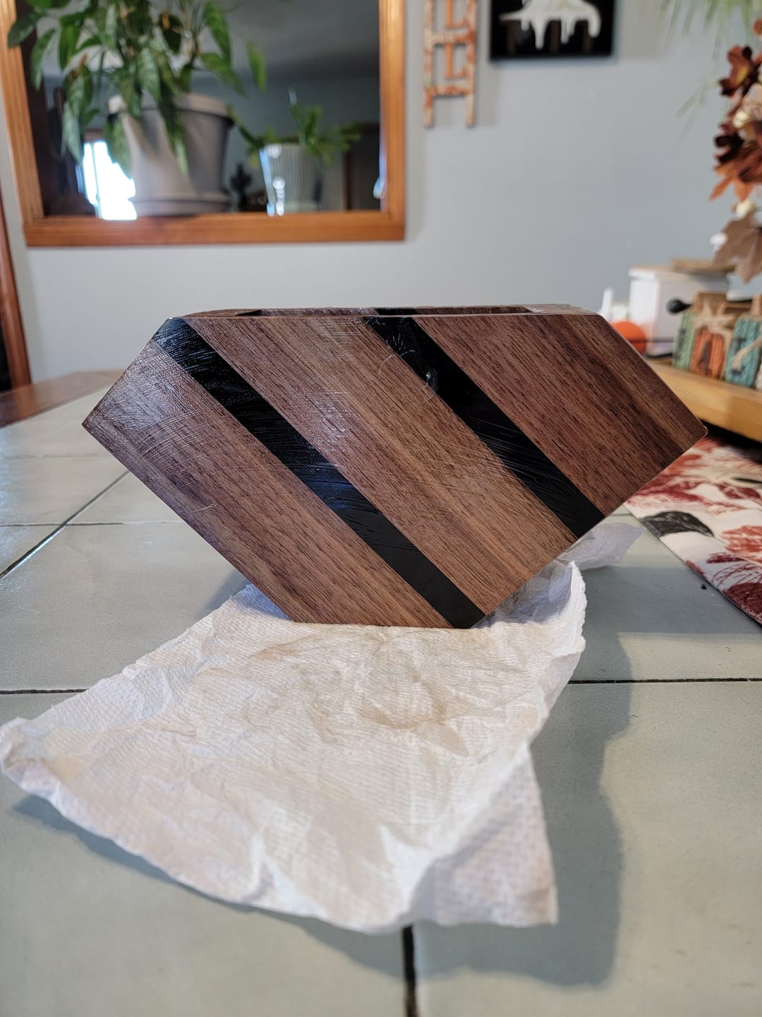 Customer photo review of Black Walnut Thin Stock Lumber Board Wood Blank