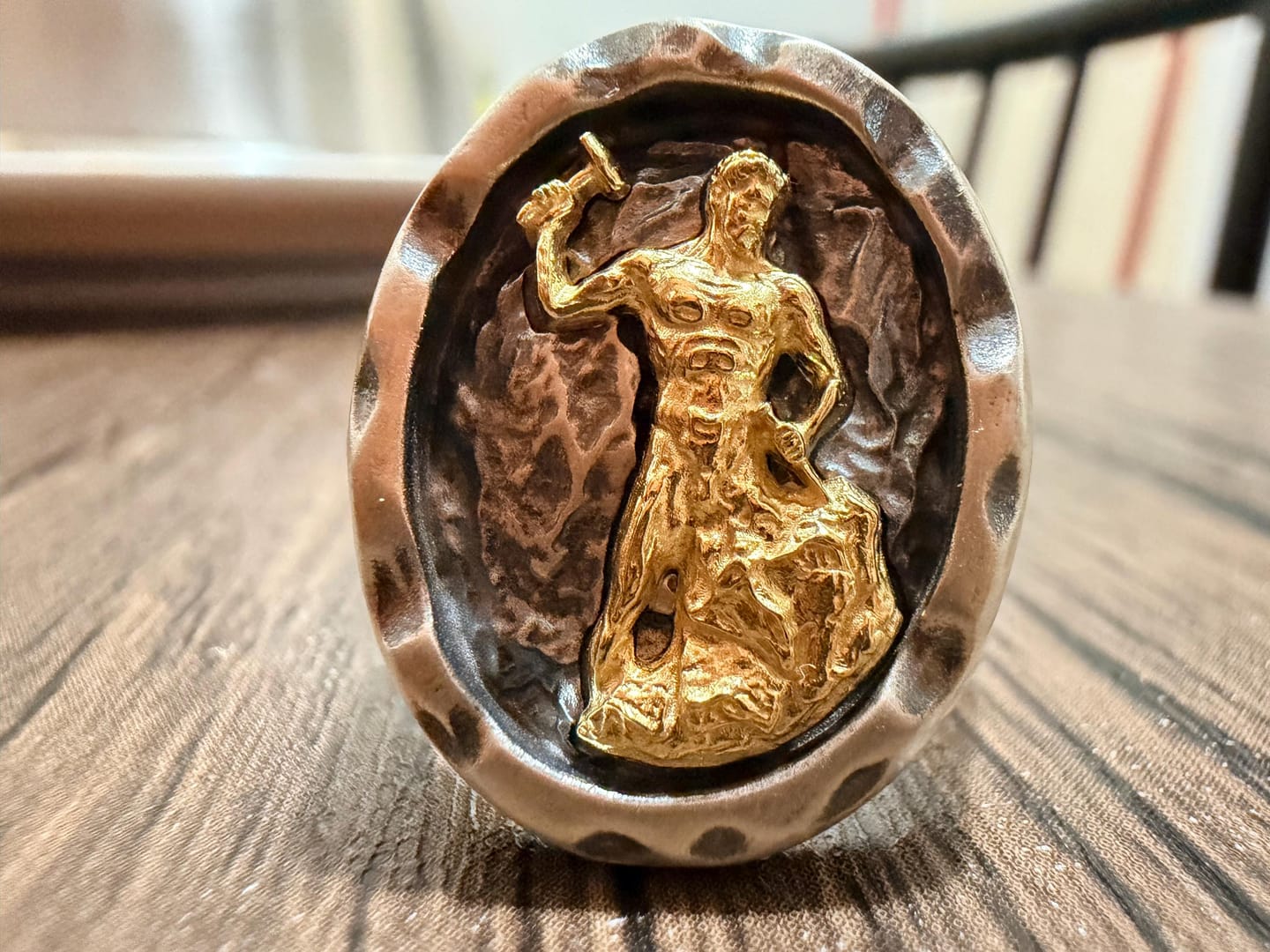 Customer photo review of Self Made Man Signet Ring