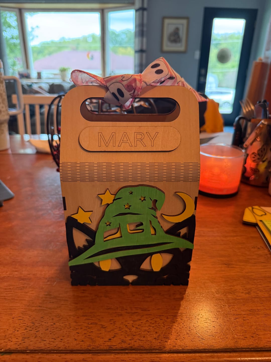 Customer photo review of 6 Halloween Treat Gift Candy Box SVG Laser Cut