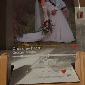 Customer photo review of Spotify Song Plaque