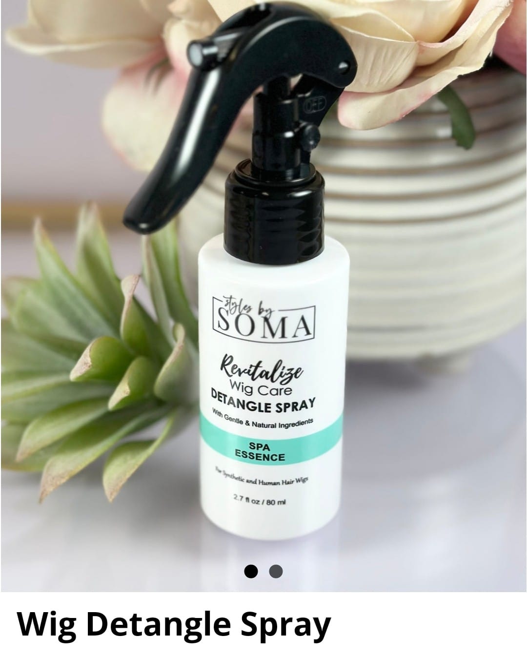 Customer photo review of Wig Detangle Spray