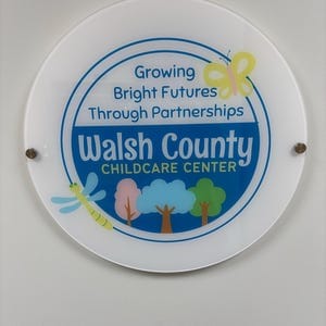 Customer photo review of Acrylic Business Logo Sign