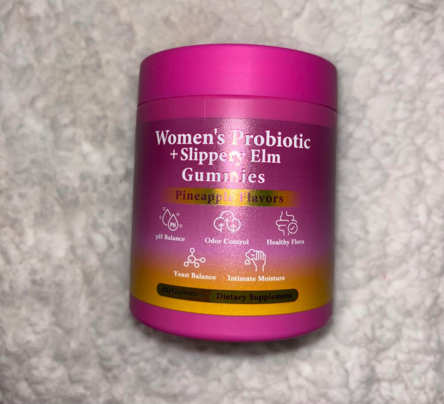 Customer photo review of Slippery Elm Probiotic Gummies for Women