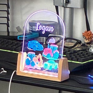 Customer photo review of Personalized LED Night Light