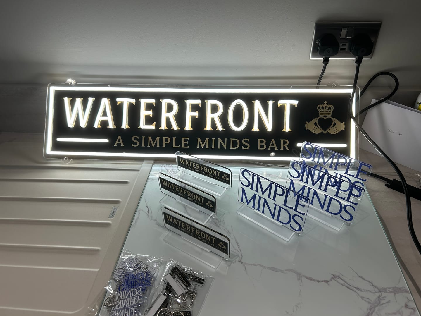 Customer photo review of WATERFRONT & SIMPLE MINDS | LED Neon Sign (2 signs)