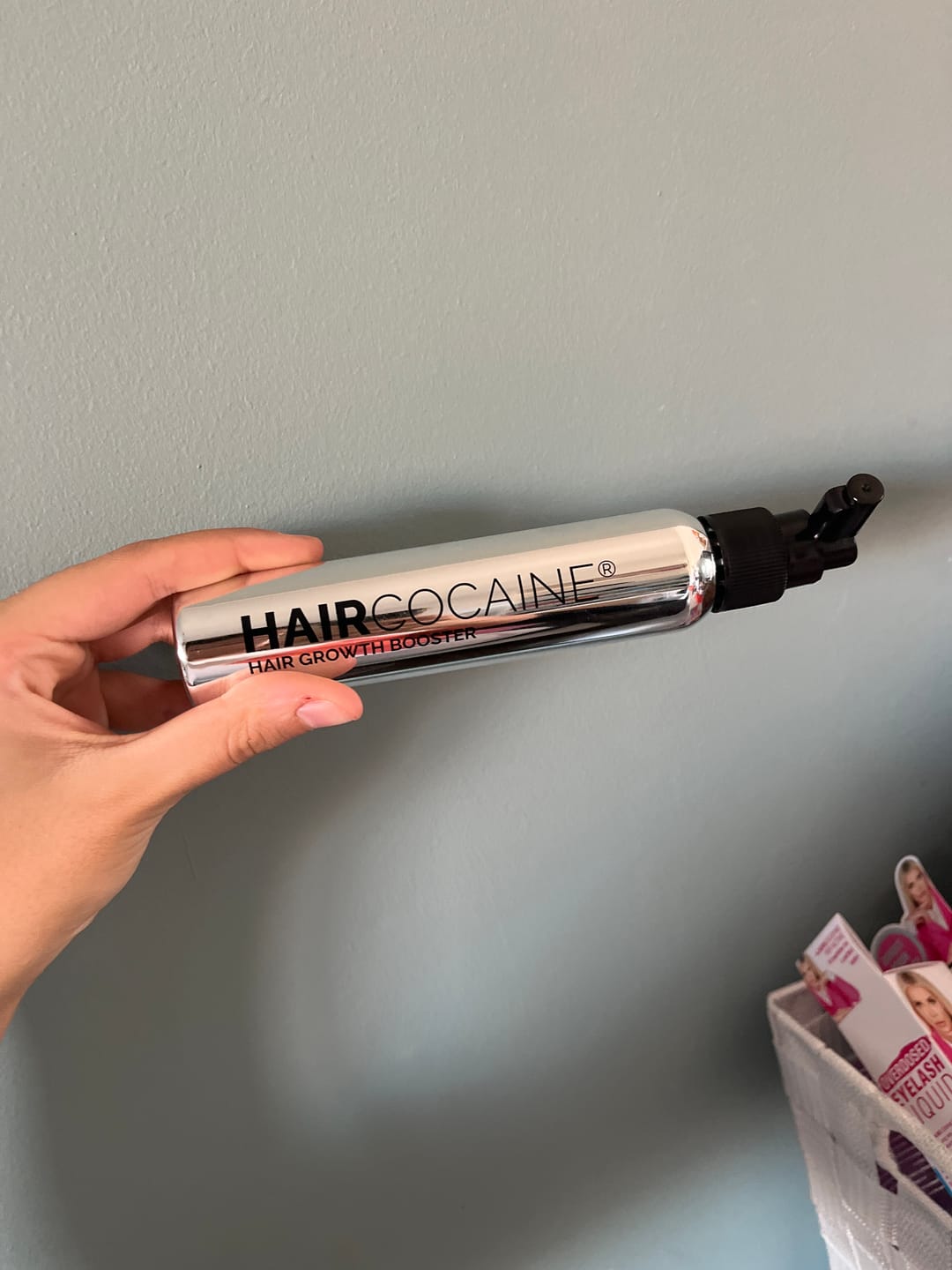 Customer photo review of Haircocaine Booster Spray