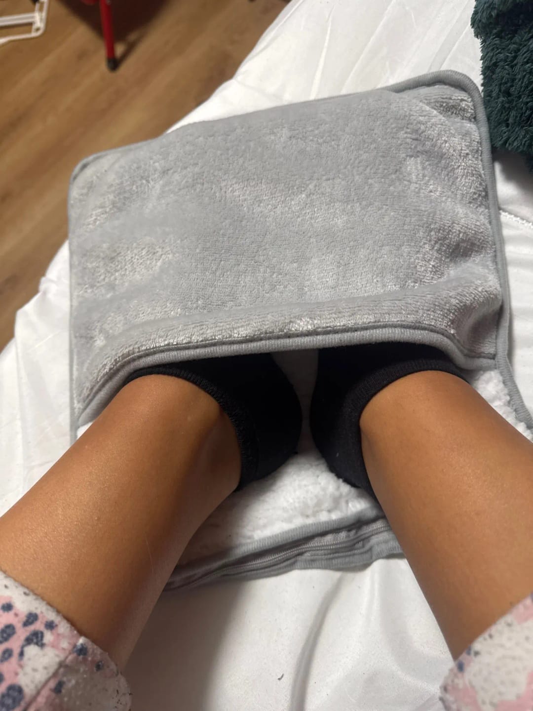 Customer photo review of USB Foot Warmer with Washable Cover