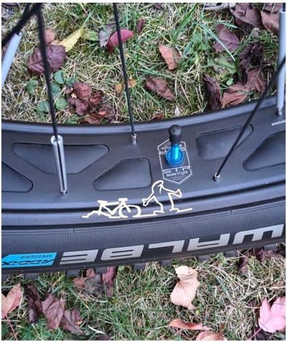 Customer photo review of Bike Down – MTB Folienaufkleber