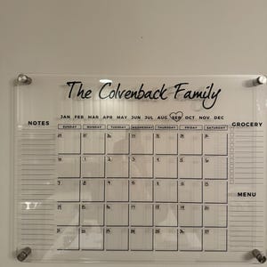 Customer photo review of Custom Three-List Calendar