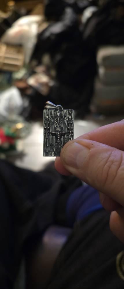 Customer photo review of Surrealist Sci-Fi Pendant