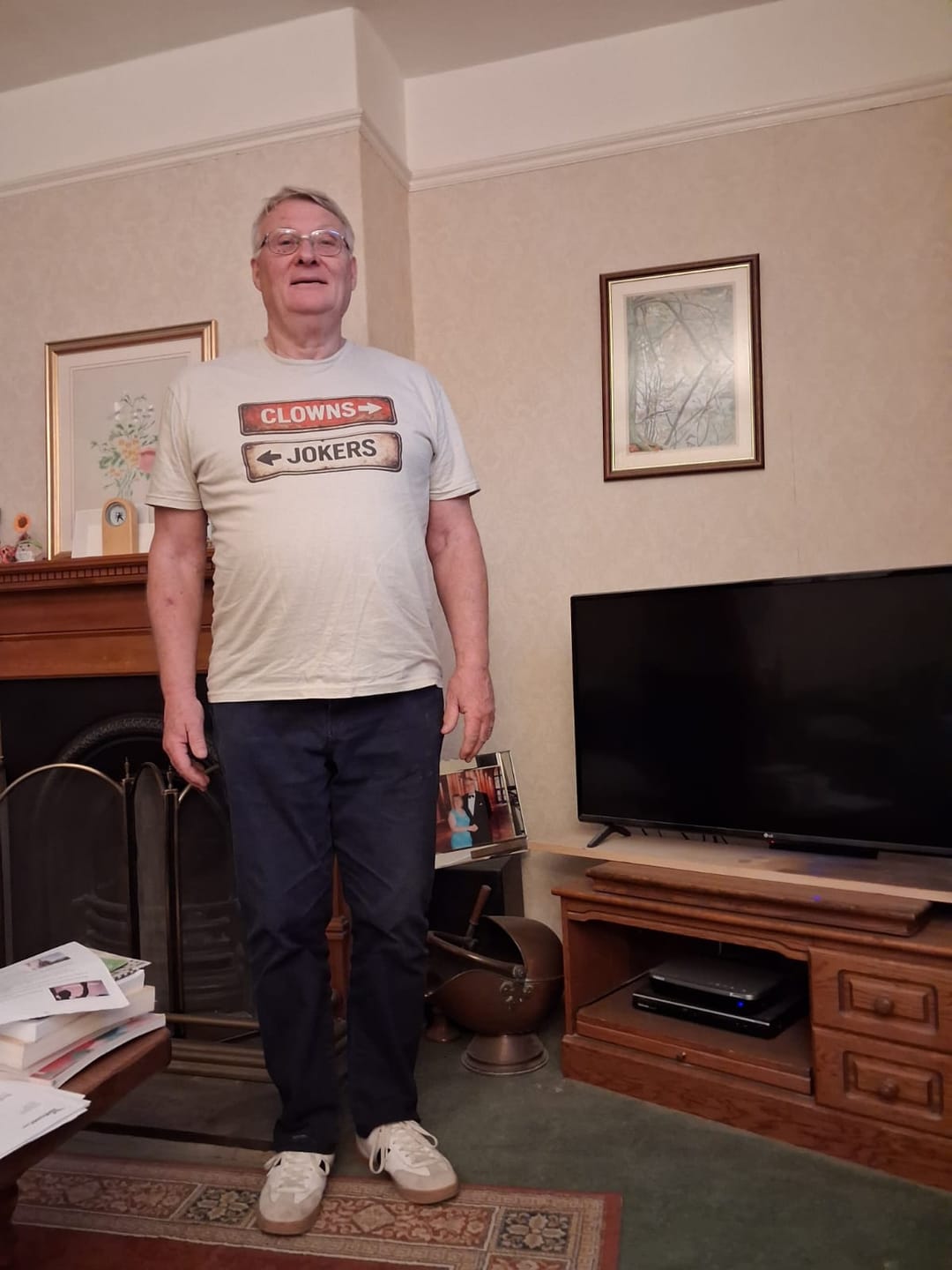 Customer photo review of Clowns Jokers T-Shirt