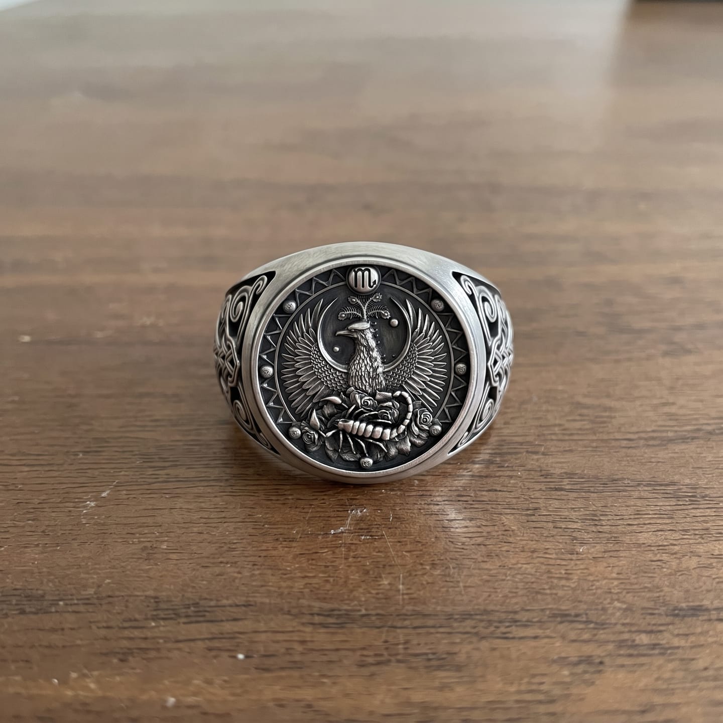 Customer photo review of Scorpio Phoenix Ring