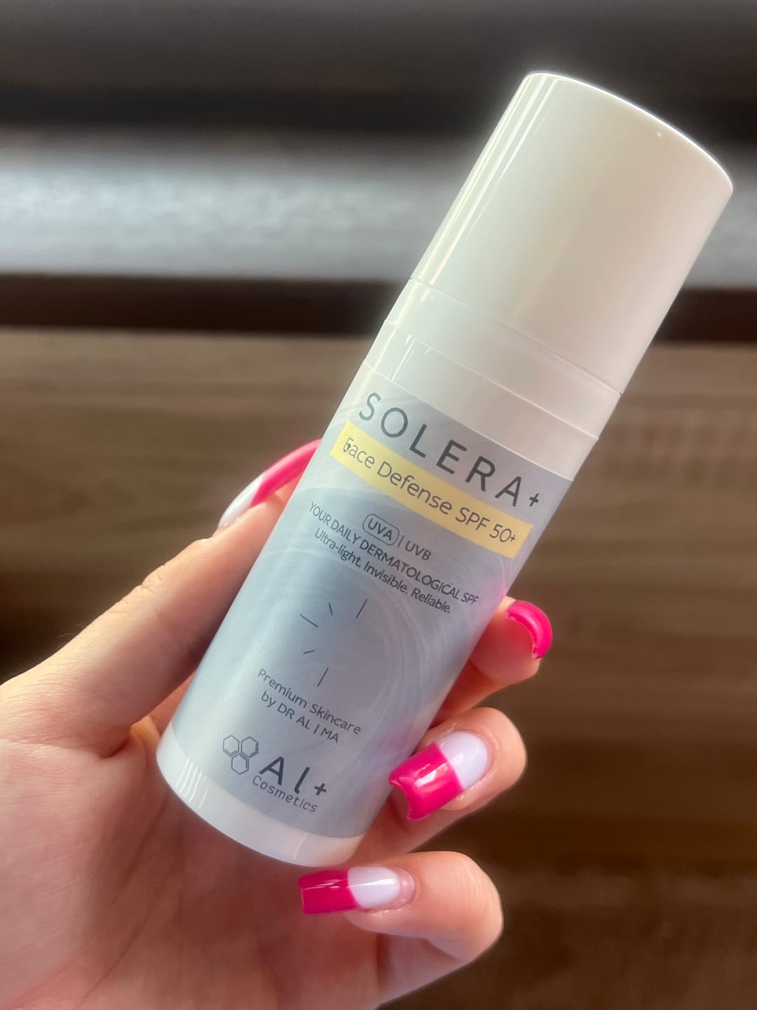 Customer photo review of SOLERA+ | Face Sunscreen Fluid SPF 50+