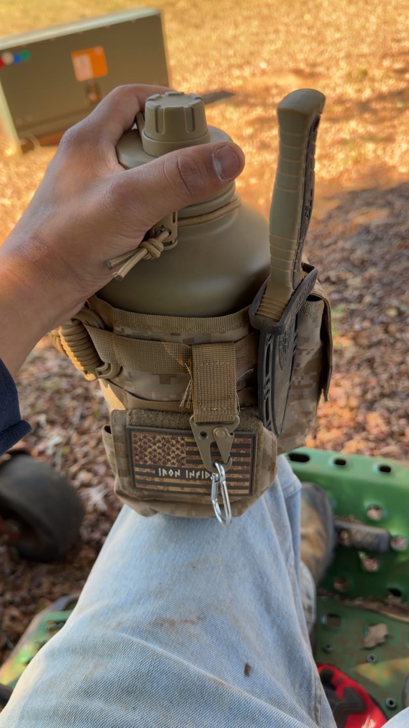 Customer photo review of 64oz Battle Bottle Water Bottles