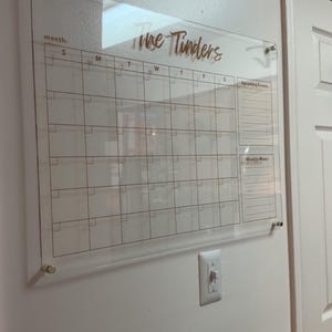 Customer photo review of Custom Two-List Calendar