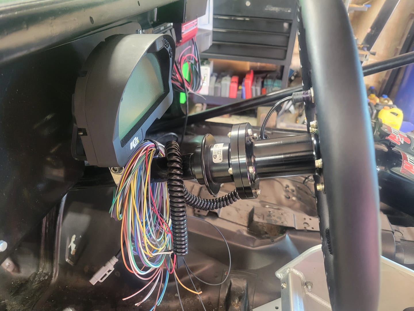 Customer photo review of Steering Column Extension 3.5" for 5 or 6 Bolt Steering Wheels and Quick Disconnect