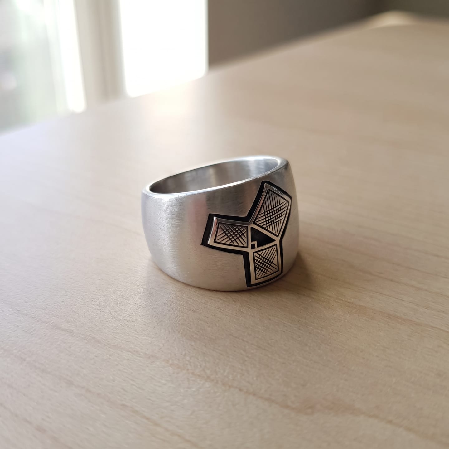 Customer photo review of Masonic Euclid Ring