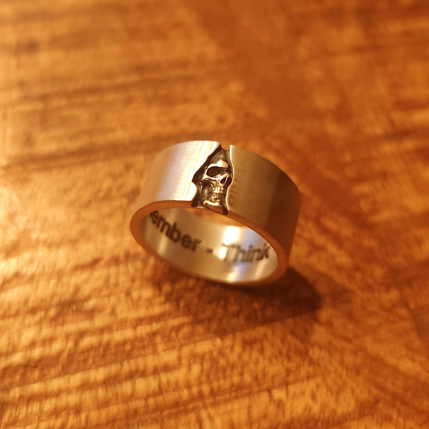 Customer photo review of Concealed Skull Ring