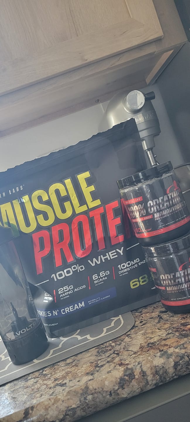 Customer photo review of 100% Creatine Supplement