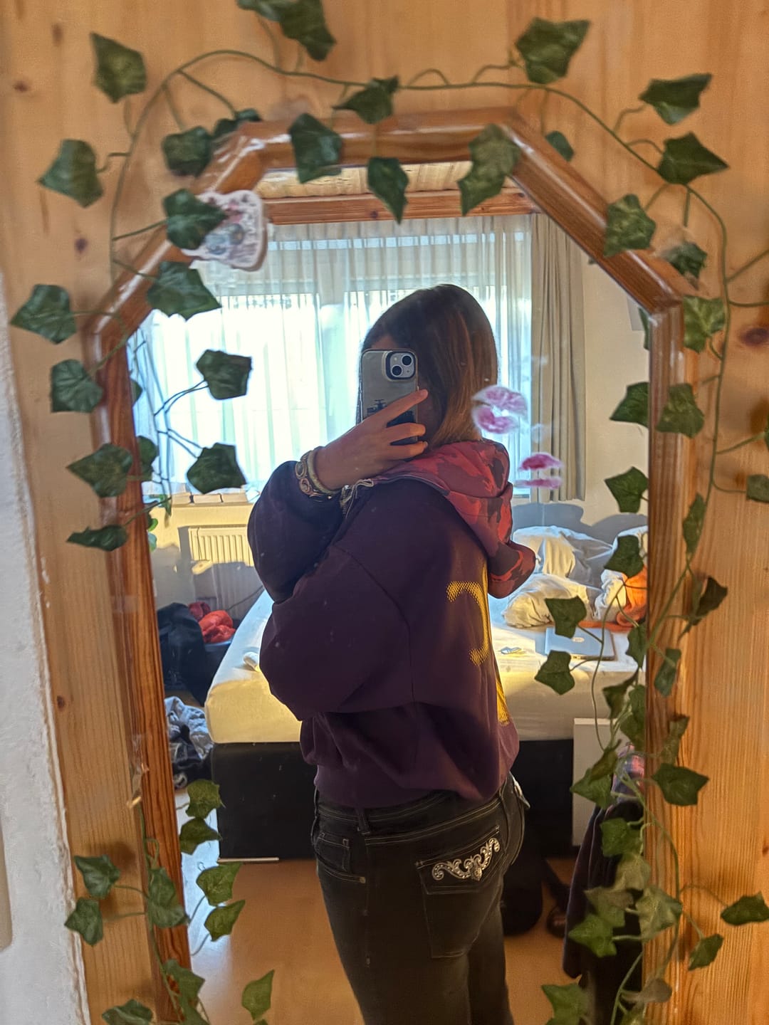 Customer photo review of Aelfric Eden Boxy CAMO Hood Zip Up Hoodie